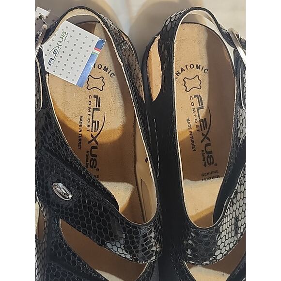 Flexus Italian Comfort by Spring Step Sandals sz 42 (11) Buckle Genuine Leather - Picture 3 of 9